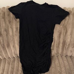 Black Men's Short Sleeve Shirt - Minimal Crewneck